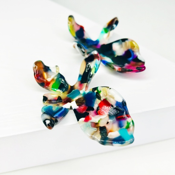 RESTOCKED Lily Stud Earring in Multicolor - Picture 3 of 8